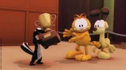 Garfields neuer Freund, das Stinktier, hat den Schönheitswettbewerb gewonnen.