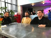 Zviad Gelbakhiani (r.) und seine Freunde