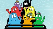 Vorne, l-r: Barbahelle, Barbasophie, Barbalala. Mitte, l-r: Barbabravo, Barbazoo. Hinter, l-r: Barbabelle, Barbabeau.