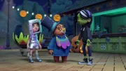 L-R: Jonathan Brown, Paddington, Judy Brown.