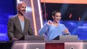 Die Kandidaten des Teams 'Schauspiel': Christoph Maria Herbst (l.), Schauspieler und Emilia Schüle (r.) Schauspielerin.