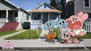 L-R: Gumball, Darwin, Nicole, Anais, Richard