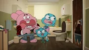v.li.: Richard, Gumball, Nicole, Darwin