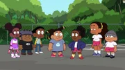 Sparkle Cadet (l.), Cannonball (2.v.l.), Craig (3.v.l.), Diane, Brittani (3.v.r.)