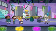 Omar (l.), Craig (2.v.l.), Mortimor (3.v.l.), Kelsey (3.v.r.), Ooey (r.)
