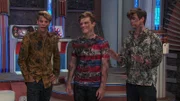 L-R: Henry Hart (Jace Norman), Jasper Dunlop (Sean Ryan Fox), Captain Man / Ray Manchester (Cooper Barnes)