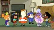 v.li.: Mortimor, Kelsey, J.P., Timekeeper, Raj, Craig.
