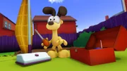 Die Hexe Cauldron verwandelt Odie in den klügsten Hund überhaupt.