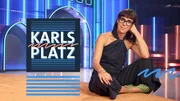 Key Visual/Cover Sendereihenbild mit Typo zu "Karlsplatz", Staffel 3. In dem Late Night Talk "Karlsplatz" mit Eva Karl Faltermeier und prominenten Gästen wird gelacht, philosophiert und auch das ein oder andere Tränchen vergossen.