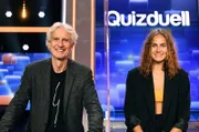 Die Kandidaten des Teams „Carrière“: Matthieu Carrière (l.), Schauspieler und Elena Carrière (r.), Model und Influencerin.