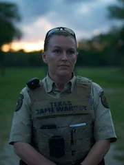 Shot of Game Warden Lauren Iles.