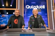 Die Kandidaten des Teams „Lachen“ : Bernd Stelter (l.), Komiker und Henning Krautmacher (r.), Sänger der Höhner.