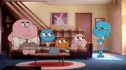 v.li.: Richard, Gumball, Darwin, Anais, Nicole