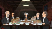 Randolph (r.), Bob (2.v.l.), Mr. Fischoeder (3.v.l.), August (2.v.r.), Samuel (r.)