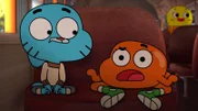 vorne, v.li.: Gumball, Darwin