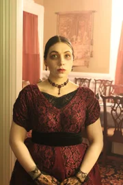 A Victorian woman ghost.