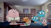 v.li.: Richard, Darwin, Gumball, Nicole, Anais