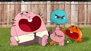 v.li.: Richard, Anais, Gumball, Darwin