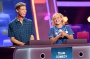Die Kandidaten des Teams „Comedy“: Der Komiker Maddin Schneider (l.) und die Komikerin Mirja Boes (r.).