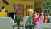 L-R: Captain Leslie Hero, Toot Braunstein, Foxxy Love, Xandir P. Wifflebottom, Spanky Ham, Princess Clara, Ling-Ling