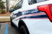 B-roll des Polizeiwagens der Univ. of South Alabama