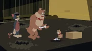 v.li.: Jerry, Tom, Spike, Tyke