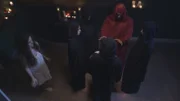 Girl watching human sacrifice