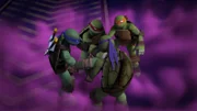 L-R: Leonardo, Raphael, Donatello, Michelangelo