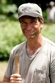 Mike Rowe, host of the Discovery Channel's Dirty Jobs at Kukui Farms, a Taro field outside of Hawi, HI.