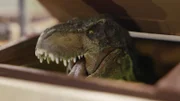 Ein in einem Schiff versteckter T-Rex soll Besucher erschrecken. Dafür haben sich die Tüftler einige Raffinessen einfallen lassen.