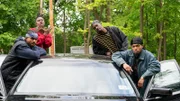 Shotgun (Dave East), Ason Unique (T.J. Atoms), Rebel (Uyoata Udi) und U-God (Damani D. Sease)