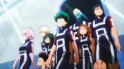 In der Mitte: Izuku Midoriya