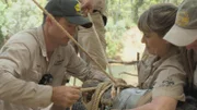 The protection of the reptiles was very important to Steve, he spent about half of each year alone in the bush helping. The work is now being continued by his family, because the saltwater crocodile is still considered endangered today.