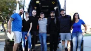 L-R: Jason Hawes, Satori Hawes, Cody Ray Desbiens, Chandler Riggs, Dave Tango, Steve Gonsalves and Shari DeBenedetti