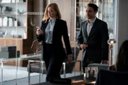 Shiv (Sarah Snook), Roman Roy (Kieran Culkin)