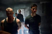 Vision: Ephraim will Steiner und Karl erschiessen. Picture Shows (L-R): Gottfried Wegener (Steiner) played by (PAUL WOLLIN) Ephraim Zamir played by (HEINER LAUTERBACH) Karl Rieger played by (NIKOLAUS STEINBACHER)