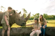 Robert, Terri and Bindi Irwin at the Australia Zoo.