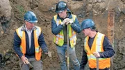 L-R: Gary Drayton, Alex Lagina und Tom Nolan