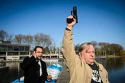 Warnschuss! Frank Thiel mit Professor Boerne.