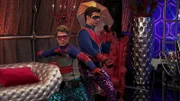 L-R: Henry Hart (Jace Norman), Captain Man / Ray Manchester (Cooper Barnes)