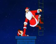 Der Weihnachtsmann kümmert sich um den kleinen Alex, der keine Wünsche hat.