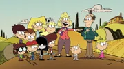 v.li.: Lisa, Luna, Luan, Lana, Lori, Lucy, Leni, Lynn, Rita, Lily, Lynn Sr., Lola