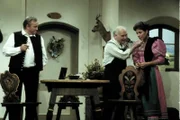 L-R: Alois (Manfred Maier), Alois (Peter Steiner) und Vroni (Petra Auer)