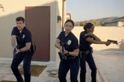 Plötzlich geht alles ganz schnell und Nolan (Nathan Fillion, l.), Chen (Melissa O´Neil, M.) und Harper (Mekia Cox, r.) müssen einen blutigen Anschlag auf einem Campusgelände verhindern. Dabei müssen die Beamten den Schützen schnell ausschalten, denn jede Sekunde zählt.