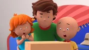 Papi bringt einen Karton mit. Er erzählt den Kindern, dass sich eine Überraschung für sie darin befindet.