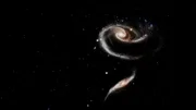 Das Weltraumteleskop Hubble zeigt uns unsere kosmische Nachbarschaft. Arp 273 besteht aus zwei kollidierenden Galaxien, die eine Rose bilden.