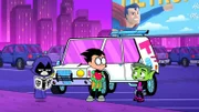 v.li.: Raven, Robin, Beast Boy