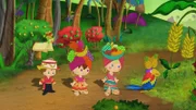 Zoé, Lili, Max und QuackQuack sind in Brasilien. Dort lernen sie einen Papagei kennen, der auf dem Weg zu einem Sambafestival ist.