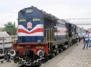 Die typische Alcolok am längsten Bahnsteig der Welt in Gorakhpur.