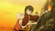 L-R: Aang, Zuko